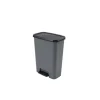 Curver Compatta Prullenbak 50L - Grijs/Zwart Sale
