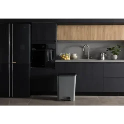 Curver Compatta Prullenbak 50L - Grijs/Zwart Sale