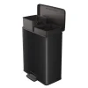 Curver Decobin Duo Prullenbak - 26L+26L - Rechthoekig - Zwart Discount