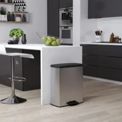 Curver Decobin Prullenbak - 65L - Rechthoekig - Zilver metallic Sale