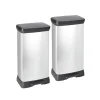 Curver Decobin Prullenbak - 50L - 2 stuks - Metallic Best
