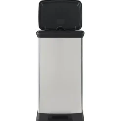 Curver Decobin Prullenbak- 50L - 39x29x72 cm - Zilver Metallic Sale
