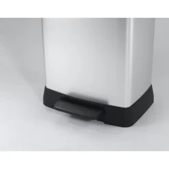 Curver Decobin Prullenbak- 50L - 39x29x72 cm - Zilver Metallic Sale