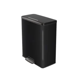 Curver Decobin Prullenbak - 65L - Rechthoekig - Zwart Outlet
