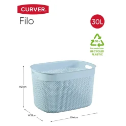 Curver Filo Mand XL 30L Stone Blue Sale
