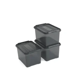 Curver Handy+ Opbergbox - 20L - 3 stuks - Grijs Best