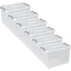 Curver Handy+ Opbergbox - 65L - 6 stuks - Transparant met deksel Hot