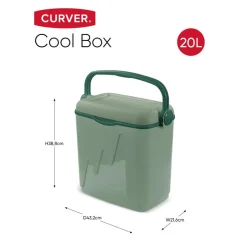 Merkloos Curver Koelbox 20L - 43.2x21.6x38.8cm - Groen Hot