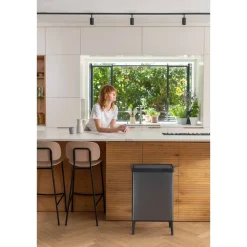 Curver Verto High - Prullenbak 54L - Blauw - 44x27x69cm Discount