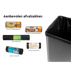 Curver Verto High - Prullenbak 54L - Blauw - 44x27x69cm Discount