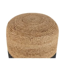 Beliani DALAMA - Poef - Zwart - 46 cm - Katoen Sale