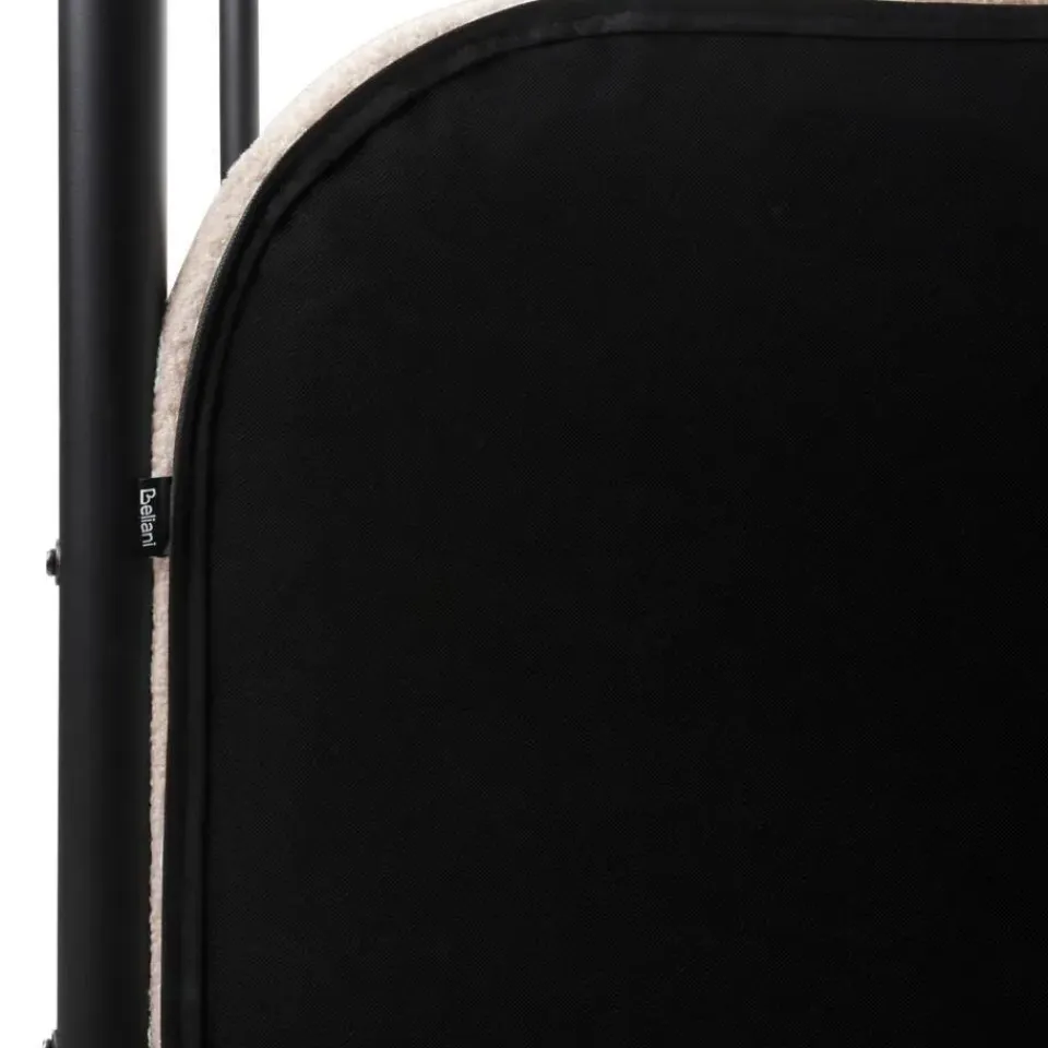 Beliani DANNEMOIS - Tweepersoonsbed - Beige - 140x200 cm - Bouclé Online