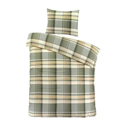 Day Dream Bram - Dekbedovertrek - Eenpersoons - 140 x 200/220 - Groen Discount