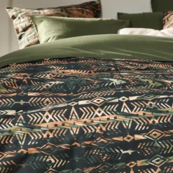 De Witte Lietaer Dekbedovertrek Rufus Khaki - 200 x 200/220 cm - Flanel Discount