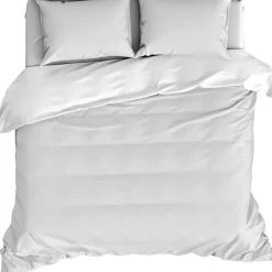 De Witte Lietaer Dekbedovertrek Katoen Satijn Olivia - 200 x 200/220 cm - Wit Clearance