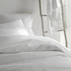 De Witte Lietaer Dekbedovertrek Katoen Satijn Olivia - 200 x 200/220 cm - Wit Clearance