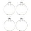 Decoris kerstballen - 8x - transparant - D7 cm - glas Sale