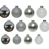 Decoris Kerstballen - 42x - zilver - 5-6-7 cm - glas Outlet