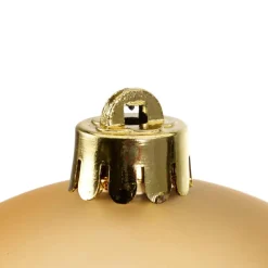 Decoris Kerstballen - 4x st - goud - 10 cm - kunststof Hot