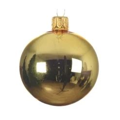 Decoris Kerstballen set - 6x stuks - goud - glas - 6 cm - glans Online