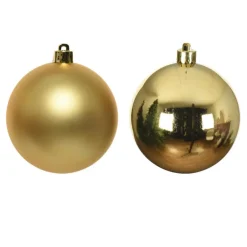 Decoris Kleine kerstballen - 18x - goud - D4 cm - glas Sale