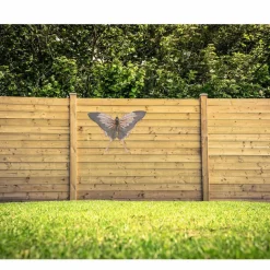 Decoris Muurvlinder - metaal - vlinder - 34 x 24 cm