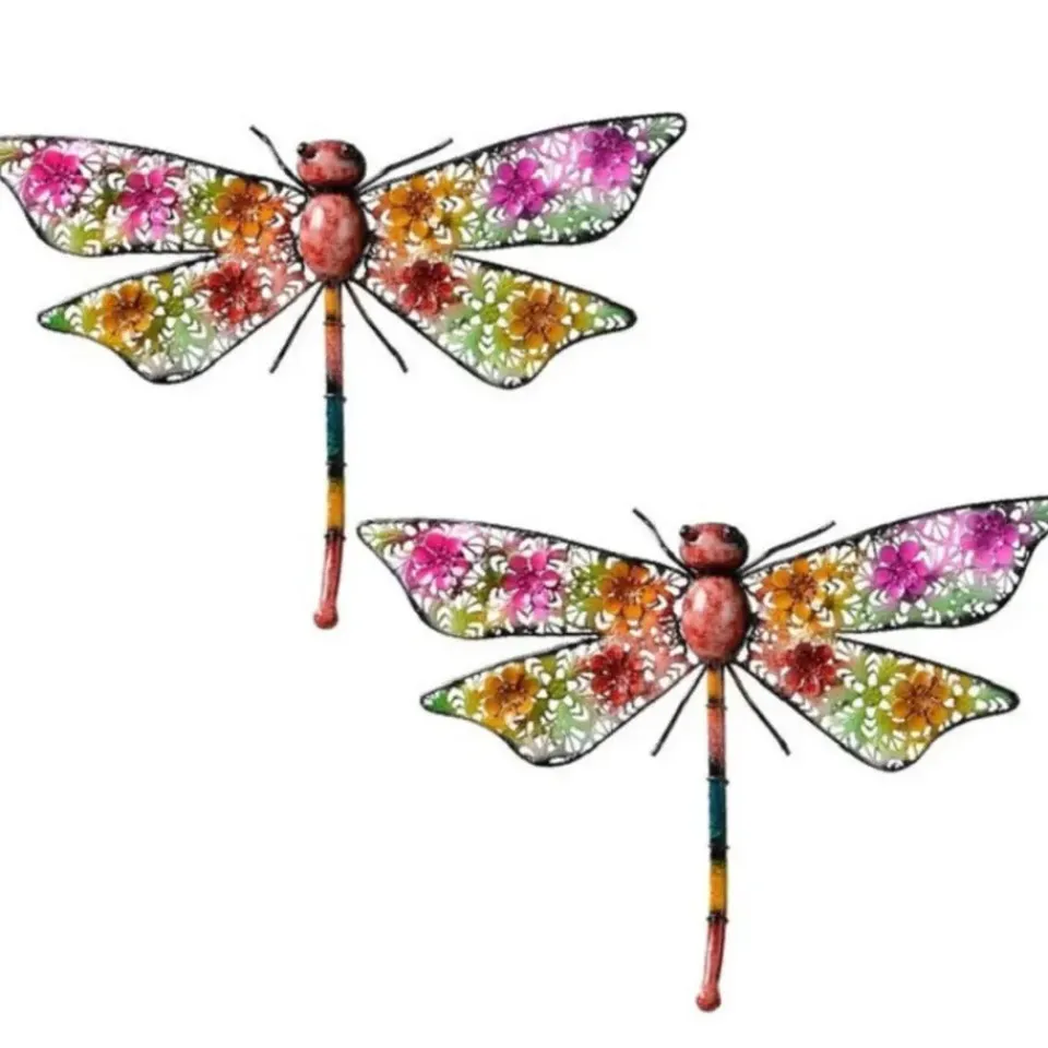 Decoris Tuindecoratie - libelle - metaal - 29 x 47 cm Discount