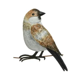 Decoris Tuindecoratie vogel - mus - metaal - 38 cm Best
