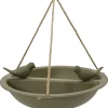 Decoris Vogelbad - bamboe hout - donkergroen - drinkschaal - 27 cm New
