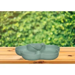 Decoris Vogelbad - turquoise - bamboe - 23 cm - drinkschaal Clearance