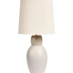 Leen Bakker DEDURU - Tafellamp - Beige - Keramiek Outlet