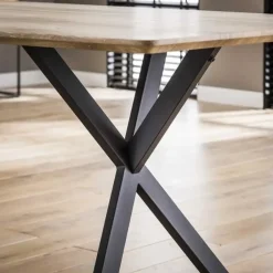 Dimehouse Deens ovale eettafel Hanna 160x90 eiken antiquewash - 160x160x76 cm - Eikenhout Hot