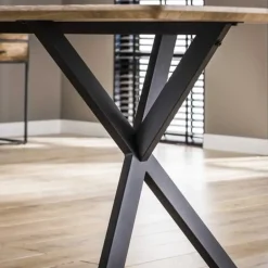 Dimehouse Deens ovale eettafel Hanna 160x90 eiken antiquewash - 160x160x76 cm - Eikenhout Hot