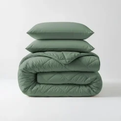 Sleeptime Dekbed zonder Overtrek Diamond 200x200 – Incl. Kussenslopen – Wasbaar – Groen New