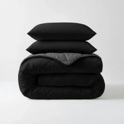 Sleeptime Dekbed zonder Overtrek Diamond 140x200 – Incl. Kussenslopen – Wasbaar – Zwart Best