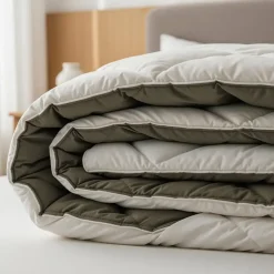 Sleeptime Dekbed zonder Overtrek Diamond 200x200 – Met Kussenslopen – Wasbaar – Crème/Kaki Outlet