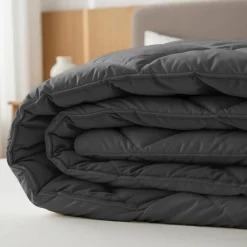 Sleeptime Dekbed zonder Overtrek Diamond 240x200 – Met Kussenslopen – Wasbaar – Antraciet