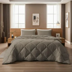 Sleeptime Dekbed zonder Overtrek Diamond 200x200 – Incl. Kussenslopen – Wasbaar – Taupe Sale