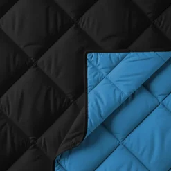 Sleeptime Dekbed zonder Overtrek Diamond 140x200 – Met Kussenslopen– Wasbaar – Zwart/Blauw Clearance