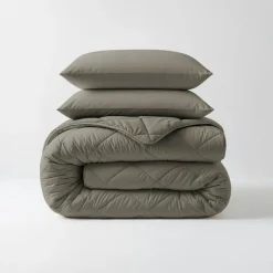 Sleeptime Dekbed zonder Overtrek Diamond 140x200 – Incl. Kussenslopen – Wasbaar – Kaki Clearance