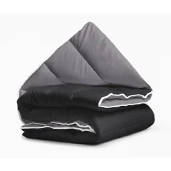 Sleeptime Dekbed zonder Overtrek 240x200 – Incl. Kussenslopen – Wasbaar – Zwart/Antraciet Hot
