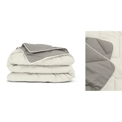 Sleeptime Dekbed zonder Overtrek 200x200 – Incl. Kussenslopen – Wasbaar – Crème/Kaki Outlet