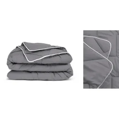 Sleeptime Dekbed zonder Overtrek 200x200 – Incl. Kussenslopen – Wasbaar – Antraciet Clearance