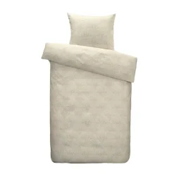 Leen Bakker Dekbedovertrek Adam - zand - 140x200/220 cm Hot