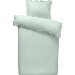 Leen Bakker Dekbedovertrek Cato - groen - 140x200/220 cm