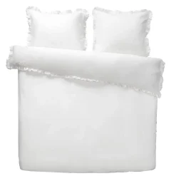 Leen Bakker Dekbedovertrek Cato effen - wit - 240x200/220 cm Online