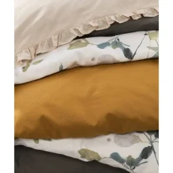 Leen Bakker Dekbedovertrek Cato effen - roze - 140x200/220 cm Clearance