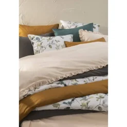 Leen Bakker Dekbedovertrek Cato effen - roze - 140x200/220 cm Clearance