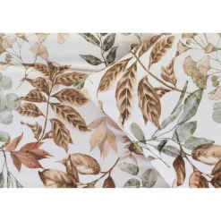 Leen Bakker Dekbedovertrek Celina - wit/terra - 240x220 cm Sale