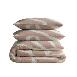 Sleeptime Dekbedovertrek Clay Contours 240x220 – Zacht Katoen – Incl. 2 Kussenslopen Hot